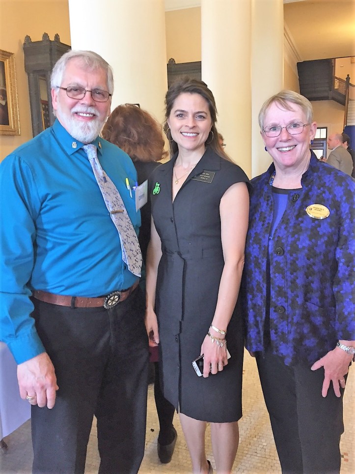 Sen Keim with Barbara Berry and Roger Whitehouse