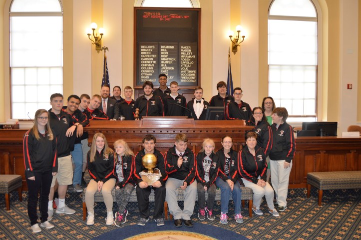 Mason with Unified Basketball