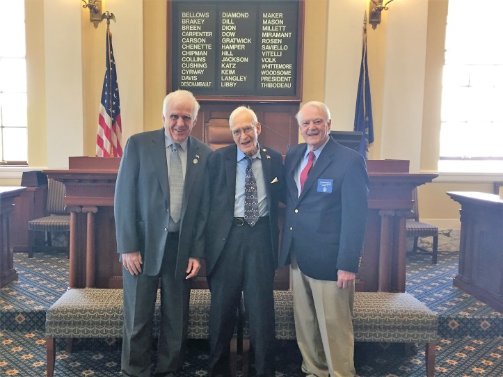 Sen Davis with Rep. Higgins and Clifford Wiley