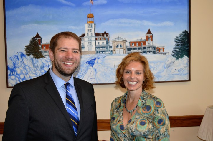 Volk with Pastor Brooks