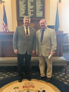 Sen Cyrway with Reverend Dr Thomas Blackstone