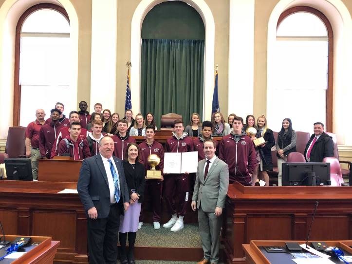 Brakey with Edward Little teams