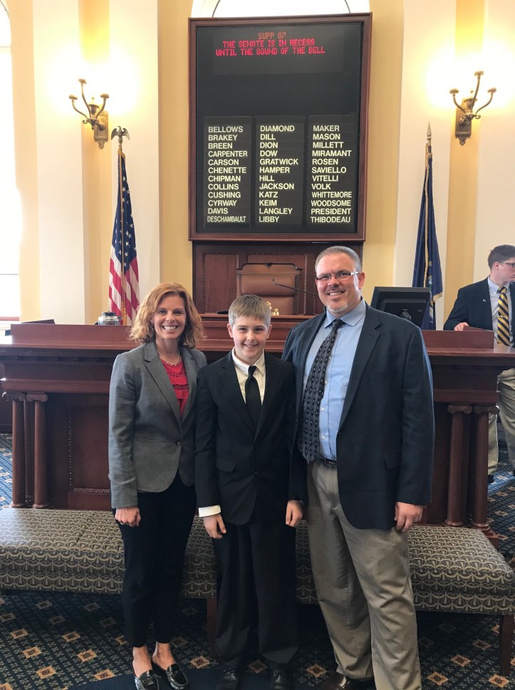 Volk with Pastor Fairbrother