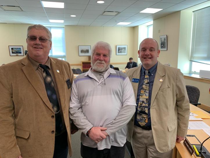 Timberlake with Angelo Terreri and Rep. Morris