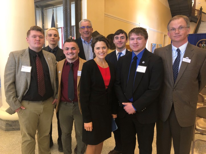 Keim with JMG students