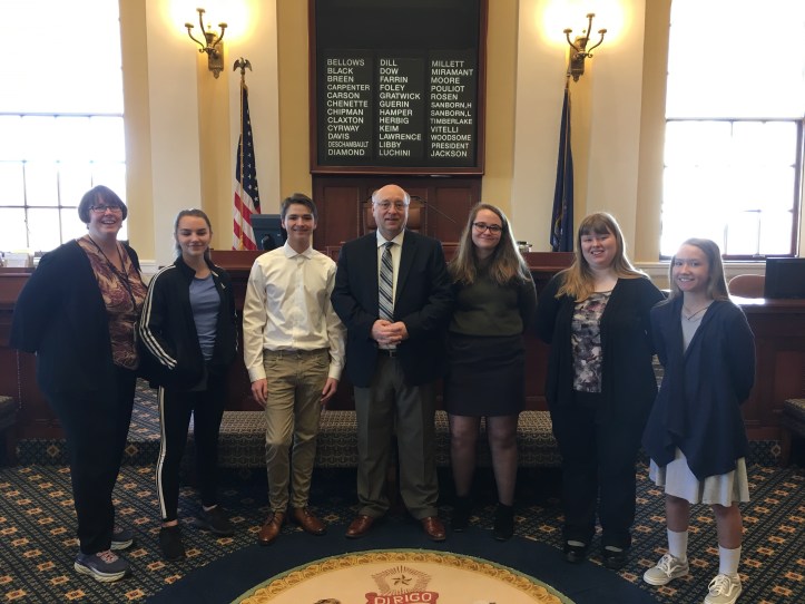 Dow with students