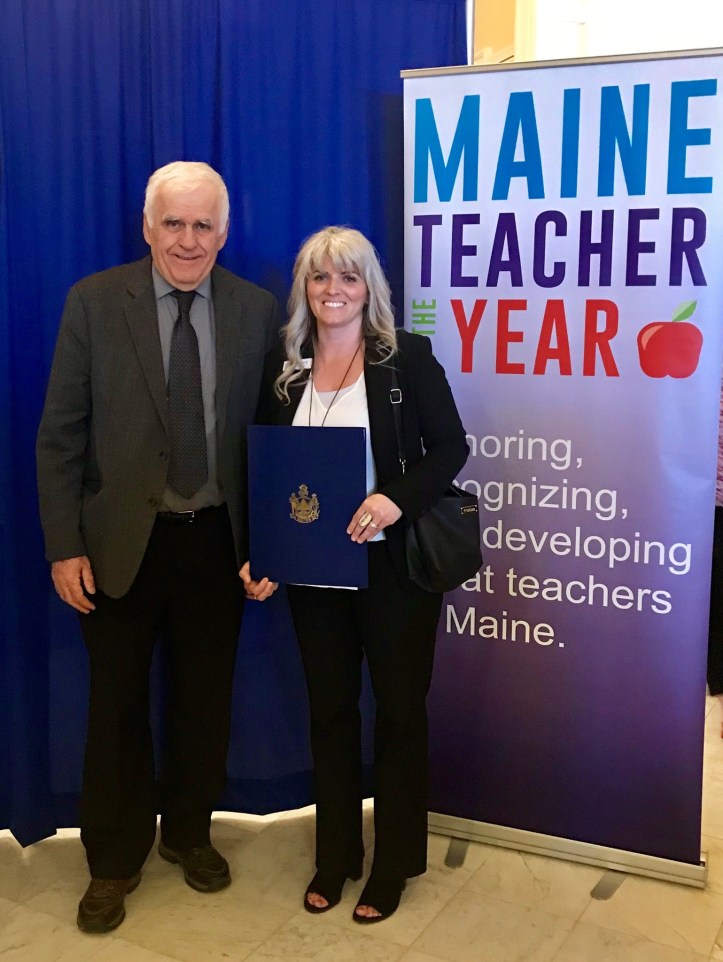 Davis with Bobbi Tardif