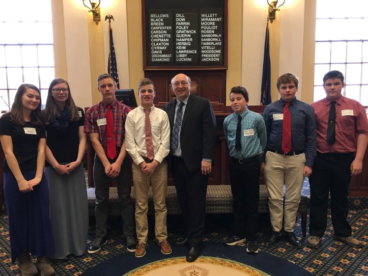 Dow with Coastal Christian School students.jpg